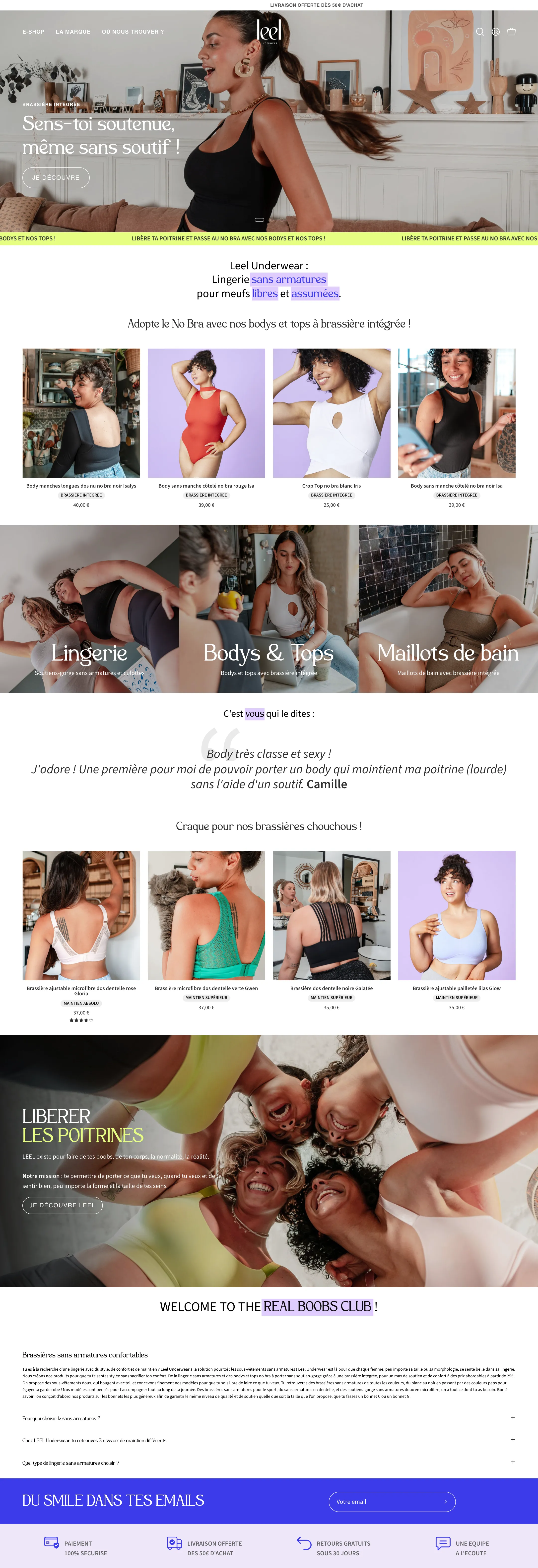leel-underwear.com on desktop, archived October 2024